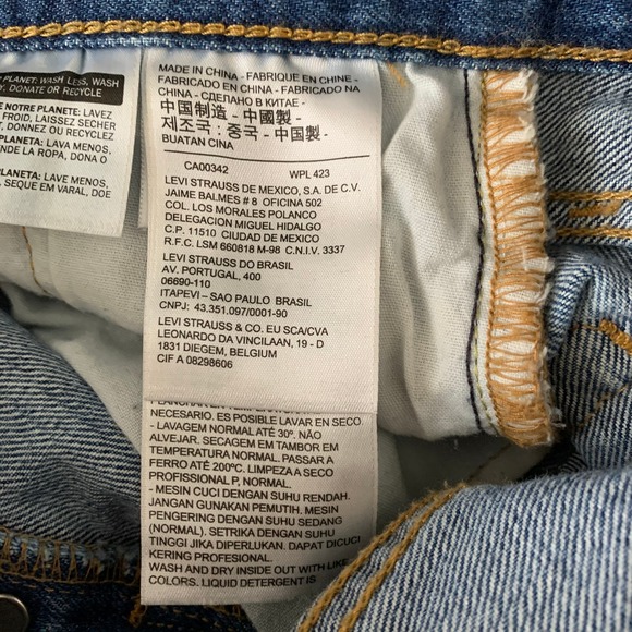 Levis Straight Leg Jeans Womens Size 25 Cw-4717 3629 - Picture 12 of 14